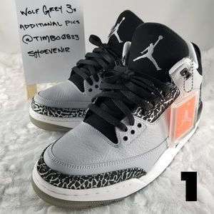 Wolf Grey Retro 3s • Additional pics